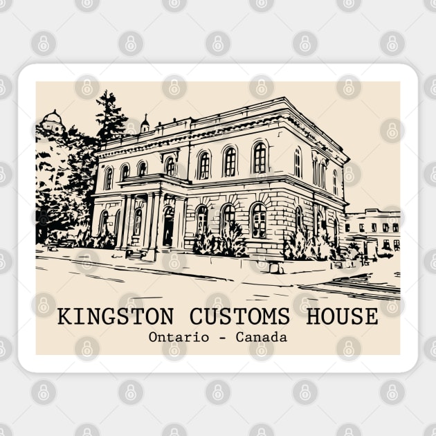 Kingston Customs House - Ontario Magnet by Lakeric